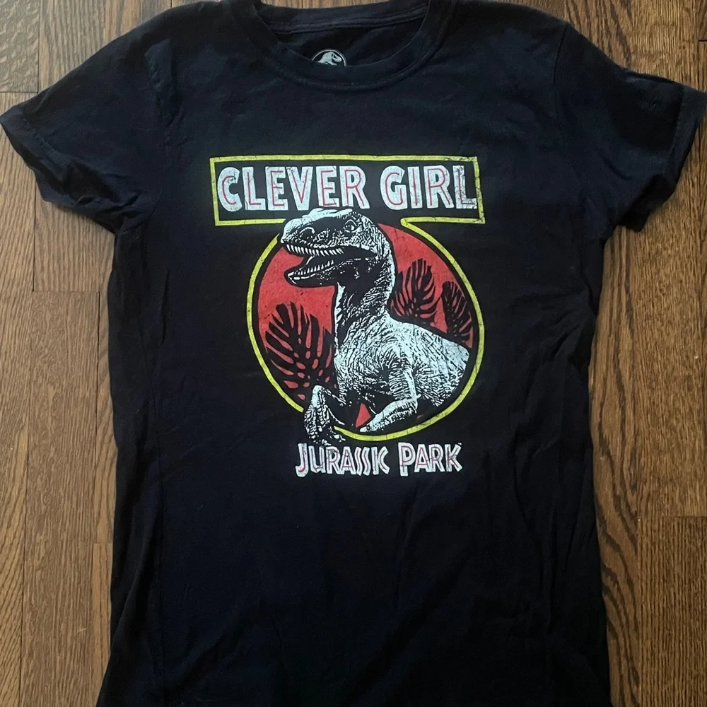 Jurassic Park Clever Girl Women’s T-Shirt - Black - Picture 1 of 3